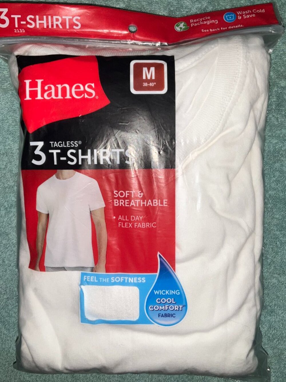 Men's Hanes White T-Shirts